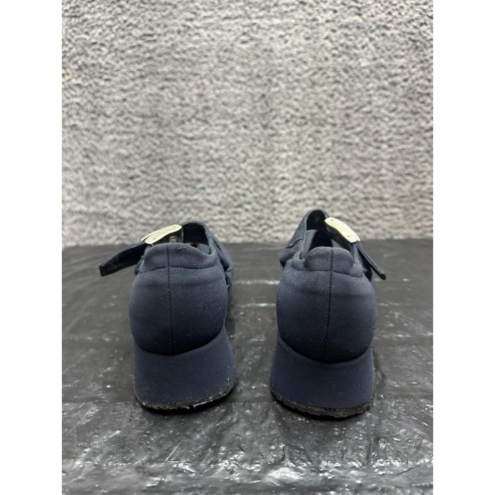 Stephane Kelian Paris Chunky Platform Mary Jane Shoes Navy Womens Size 8.5 US - Picture 3 of 12